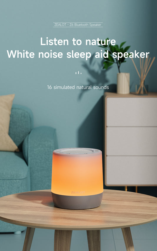 White Noise Sleep Aid Speaker Bluetooth White Noise Machine For Sleeping Support Headphone Relieve Stress 5 Lights 16 Sounds